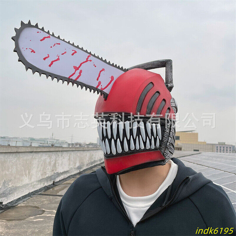 Anime Chainsaw Man cosplay prop Denji Helmet Chainsaw Helmet