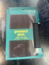 Protect Onn Tablet Folio Case- Black - 7"- 8" Tablets