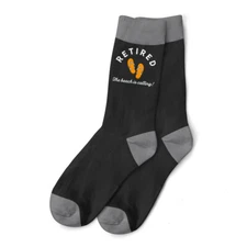 Retirement Gift Idea Men’s Socks Retire Retired Work Present Keepsake Size 6-11