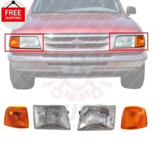 Fits 1993-1997 Ford Ranger Front Headlight Corner Parking Lights Left Right Fits 1993-1997 Ford Ranger Front Headlight Corner Parking Lights Left Right