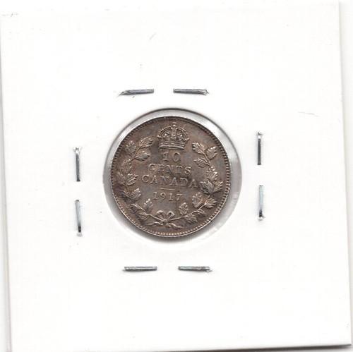 1917 Canada 10 Cent Coin -ET+ - Picture 2 of 2