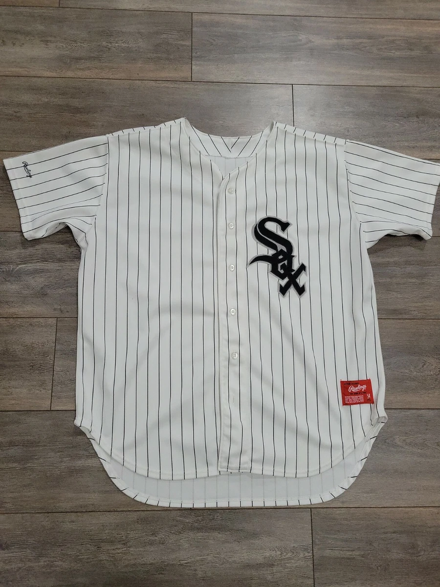 RARE! AUTHENTIC VINTAGE CHICAGO WHITE SOX JERSEY 54 3XL RAWLINGS BLANK RARE