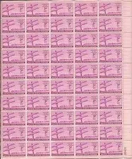 Scott # 924 - 1944 Telegraph - 50 Stamp Sheet -