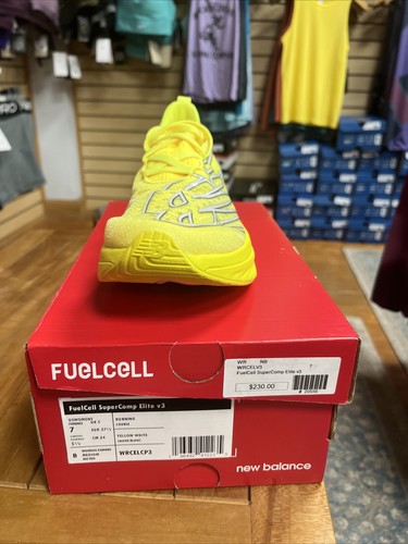 New Balance FuelCell SuperComp Elite v3 - Mujer Talla 7 - Amarillo - WRCELCP3 - Imagen 4 de 6