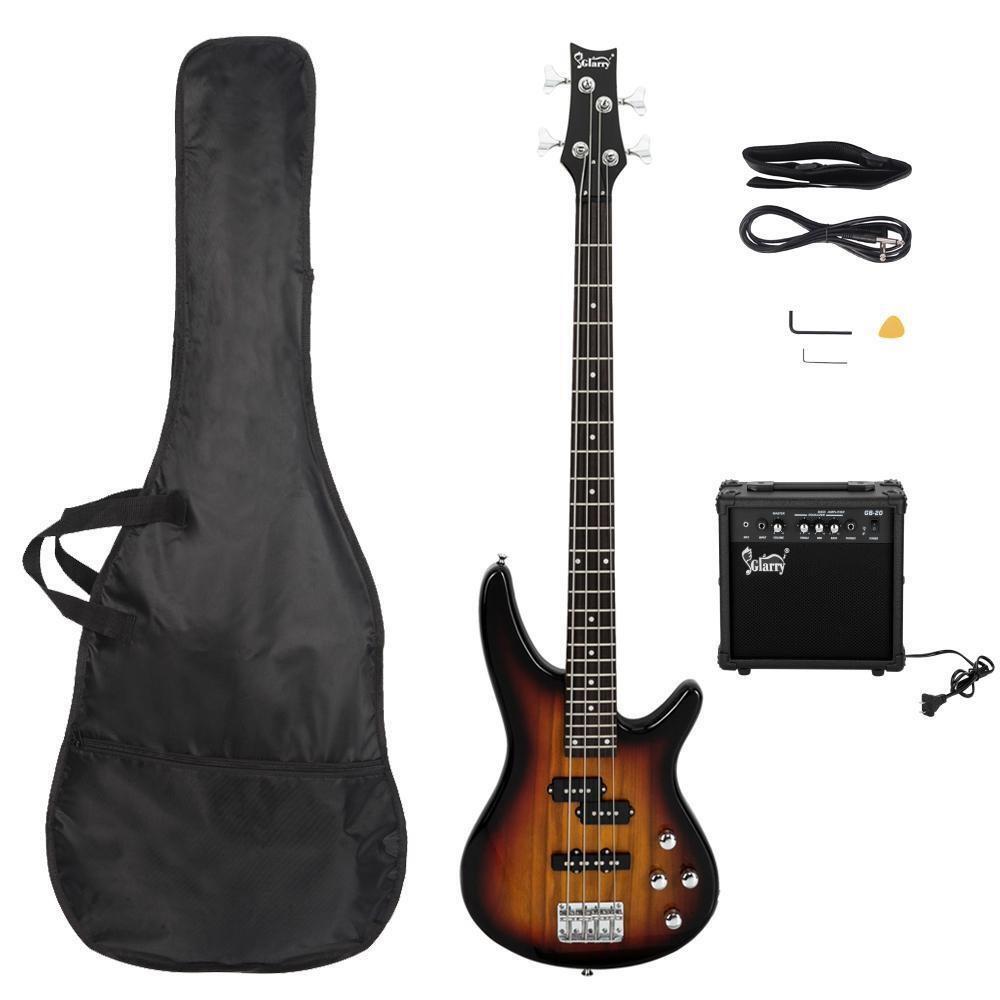Glarry GIB 4 String Bass Guitar Beginner Kit with 20Watt Amp eBay