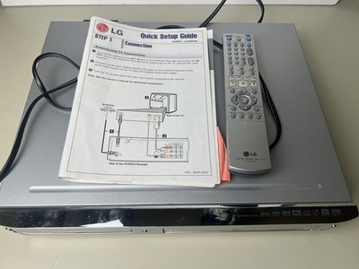 LG LGXBR446 DVD VHS Combo Player And Recorder, Tested And Working With Remote