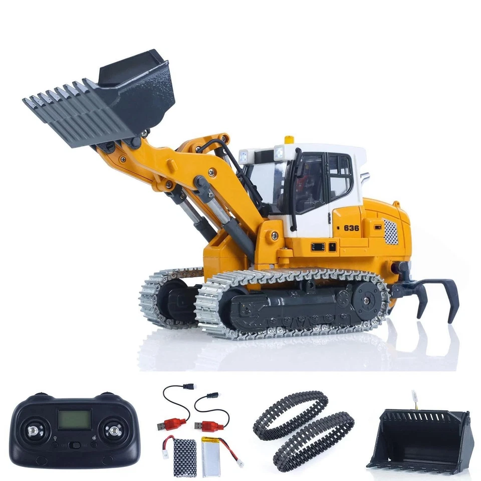 1/50 RC Electric Lifting Tracked Loader 2.4G Vehicle Metal Bucket RTR Lights ⭐ - Image 4 of 4