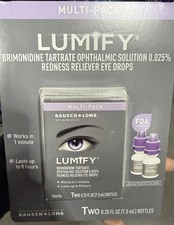 Lumify Redness Reliever Eye Drops - 2 Bottles - .25 Oz/Each