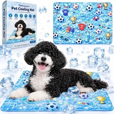 Dog Cooling Mat, Water-Activated Gel Ice Pad for Dogs Cats, Self-Cooling Mat