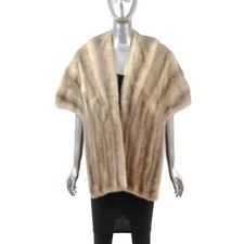 Grey Mink Stole- Size Free