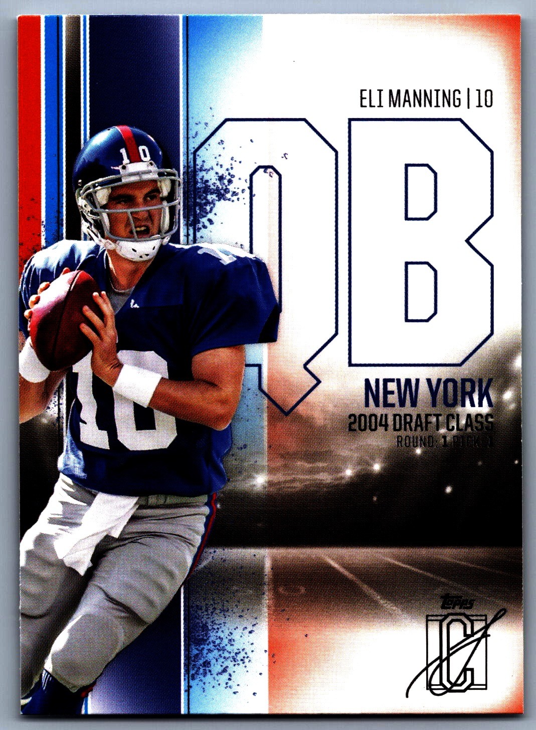 Eli Manning #36 New York Giants Blue & Orange 2024 Topps Signature Class