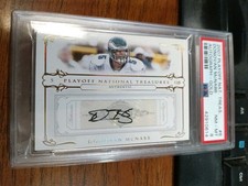 2007 Playoff National Treasures Donovan McNabb #8 Gold Auto 10/10 NFL Eagles