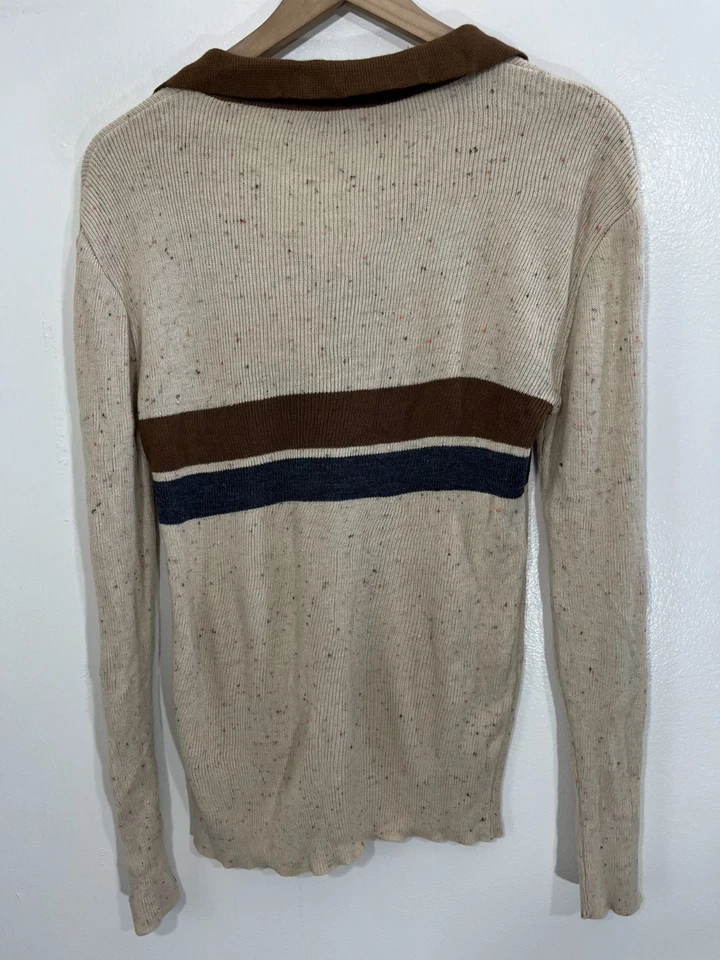 Polo De Colección Normcore Preppy Rockabilly Tejido L Retro Años 70 Y2K Grunge Italia Lujo Años 90 Foto 2 de 4
