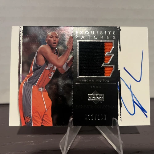 2003-04 Upper Deck Exquisite Collection Auto Patch Shawn Marion 31/100 Jersey #