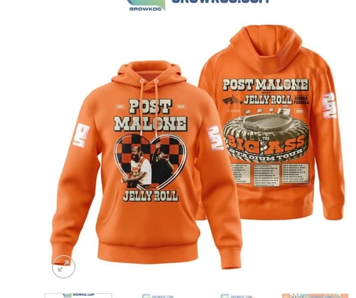 Post Malone And Jelly Roll 2025 Hoodie 3d