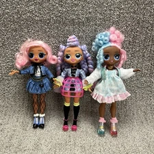 LOL Surprise OMG Fashion Dolls Uptown Girl Miss Royale and Sweets Lot of 3