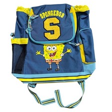 Early 2000s SpongeBob SquarePants Varsity Backpack School 2003 Nickelodeon Vtg