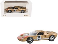 1966 Ford GT40 MKII #5 Kandy Gold White Stripes Red Graphics 1/43 Norev