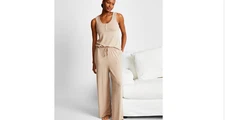 State of Day Women's Pointelle Tank Pajama Pants  NWT