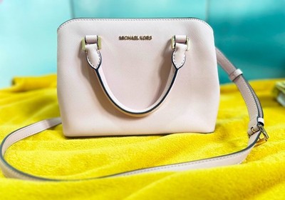 Michael Kors Savannah Small Crossbody Rosa Leder