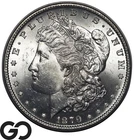 1879 Morgan Silver Dollar Coin. Blast White Gem BU++