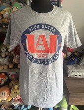 My Hero Academia Anime Plus Ultra Gray Short Sleeve T-Shirt Size Small