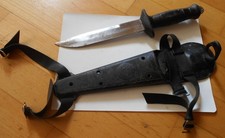 Nemrod Tauchermesser Tauchmesser Säge Scheide mit Riemen schwarz