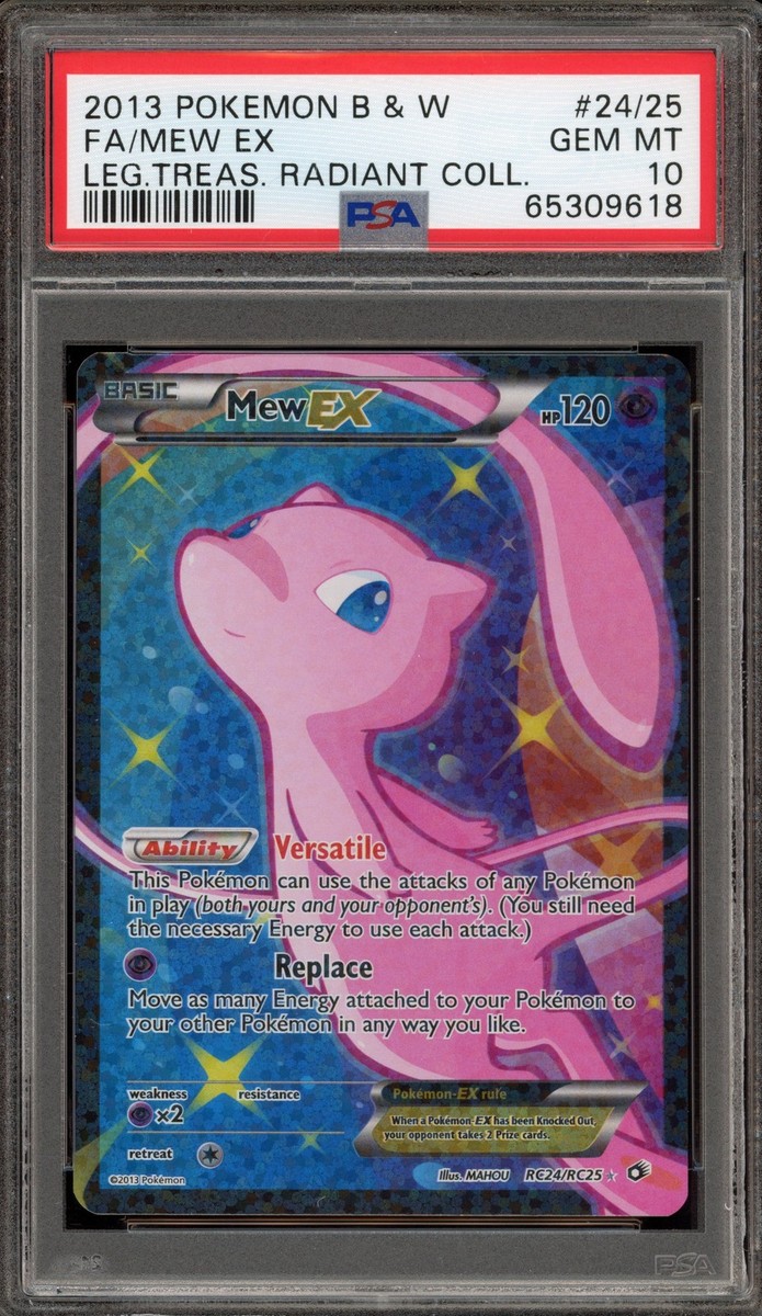 Pokemon Mew EX Legendary Treasures Radiant Coll. Full Art #RC24