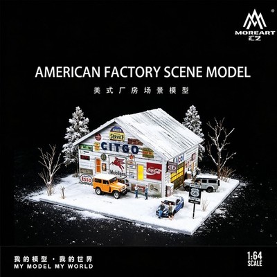 Diorama 1/64 Stadt Garage Szene Modell LED Lichit Parkplatz Vitrine Modell DE