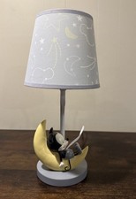 Disney Baby Mickey Moonlight Nursery Lamp Lambs  Ivy w/ Shade Tested Works