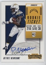 2018 Contenders Rookie Ticket/Rookie Ticket Variation Detrez Newsome Auto 0yn1