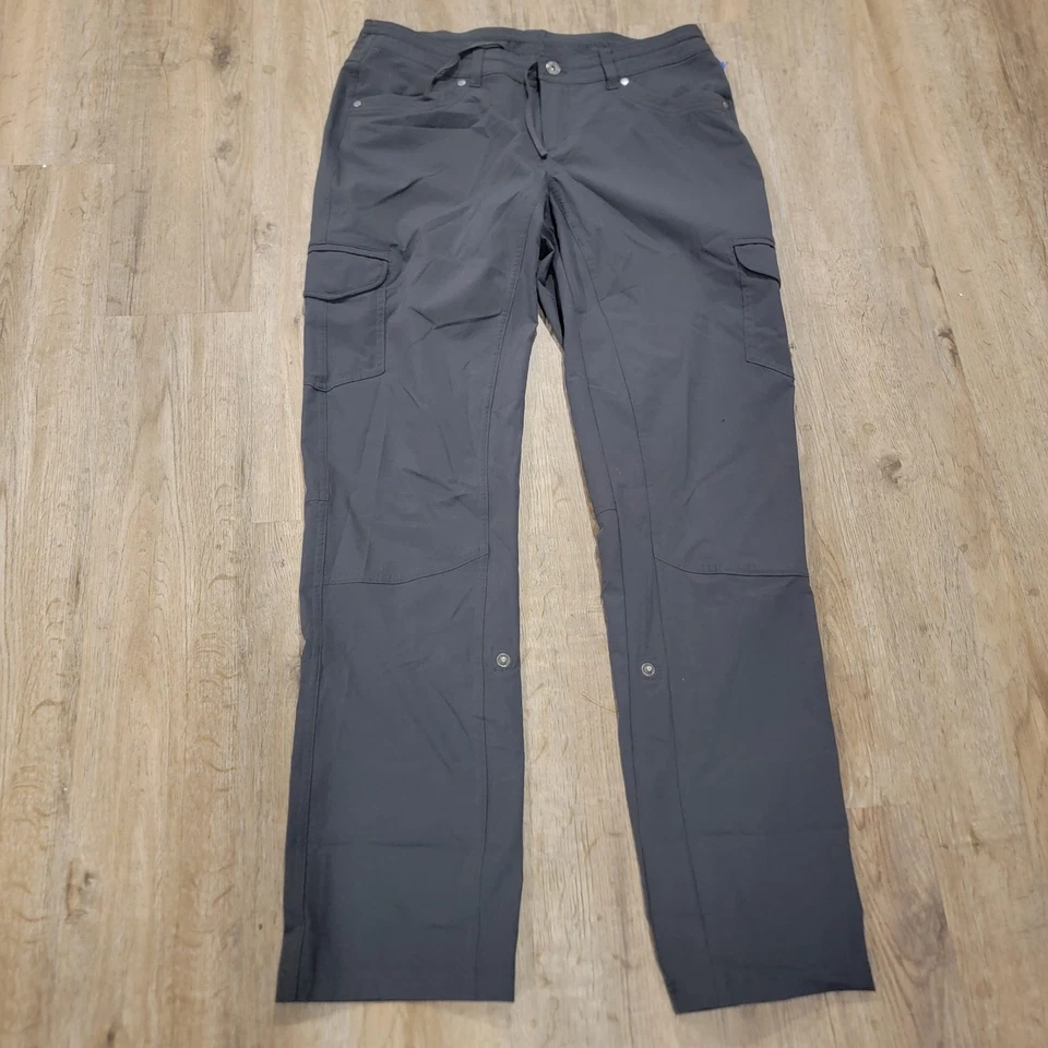 Женские штаны Kuhl Freeflex Roll-Up размер 12 Reg серые для активного отдыха спорта походов - Изображение 2 из 4