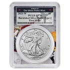 2021-W Burnished $1 Type 2 American Silver Eagle PCGS SP70 FS West Point Frame