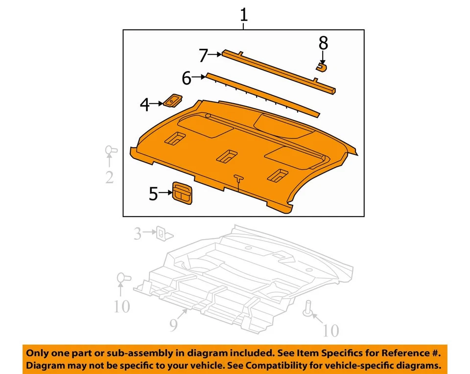 FITS 2008-2012 CHEVROLET MALIBU TRIM ASM R/WDO PNL *TITANI 22789646 -  NEW OEM — 第 2/3 张图片