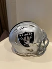 JON GRUDEN SIGNED RAIDERS MINI HELMET BAS COA