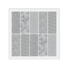 Gray JELLY ROLL: 20 2 1/2" x 44" Strips, 100 Cotton Fabric, 5 Prints, 4 Each