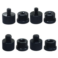 8 pcs Mic Stand Adapter Set Includes 5/8" female to 3/8" male, 3/8" female to...