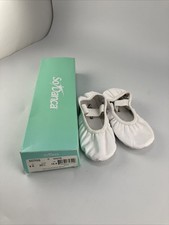 So Danca SD70S Ballet Slipper White Full Sole Dance New Size 8S C