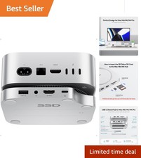 Versatile Mac Mini M4 Docking Station - Supports 4TB SSD  4K HDMI Output