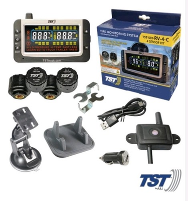 #ad TST 507 Series TPMS RV Tire Pressure Monitoring System with 4 Cap Sensors $200.00