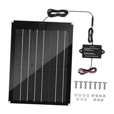 Solar Battery Charger Maintainer, Zuomeng 15W Solar Panel Kit for Dump Trailer 