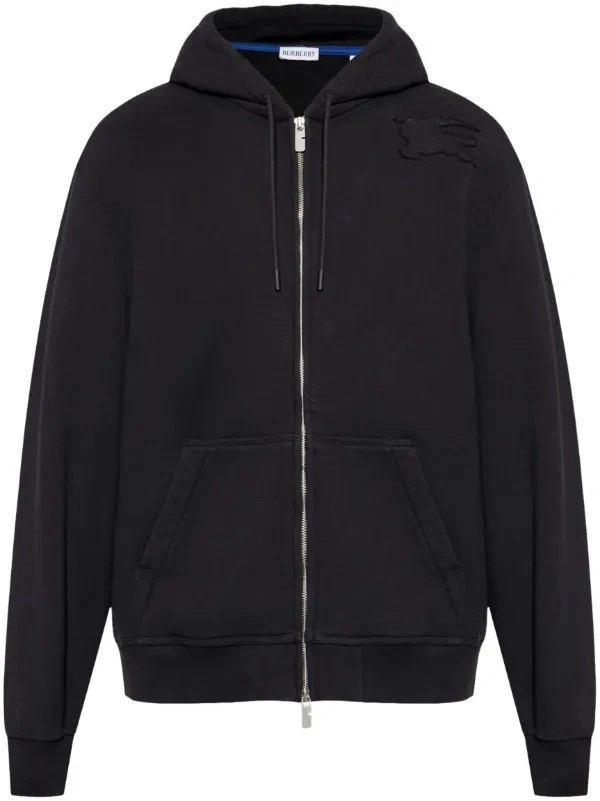 Sweat à Capuche Zippe Noir Burberry Taille M - Photo 1/4