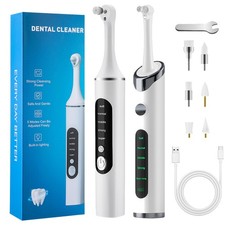 Dental Electric Tooth Polisher Set Cleaning Tool Set 5pcs Polish Heads and Modes