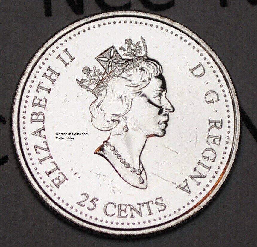 Canada 1999 August 25 cents UNC Millenium Series Canadian Quarter 