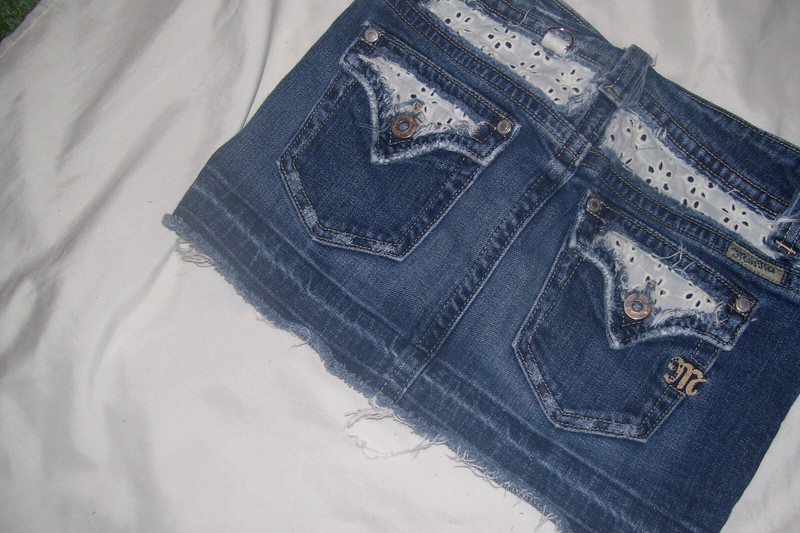 Miss Me Jeans Denim Skirt  Girl's 10