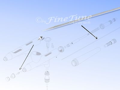 Nadel-Düsen-Set ''M'' (0,3mm)  für FineTune FT-930 NailArt