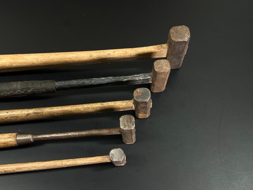 Japanese Vintage iron hammer 5set made by the famous blacksmith / Chisel d55 - Picture 10 of 18