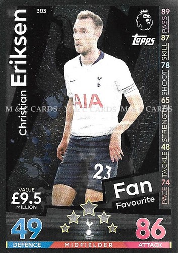 Match Attax 2018/19 18/19 Premier League BASISKARTEN 2018/2019 181-360 - Bild 124 von 181