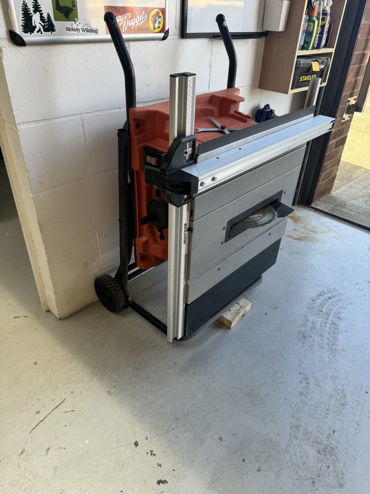 Evolution R255PTS 255mm Electric Table Saw 230V Mitre Angled Rip