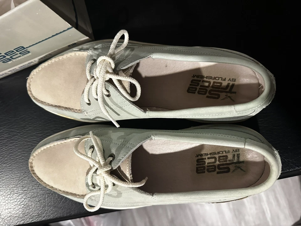 Zapatos de barco vintage Sea Tracs Florsheim - verde menta para mujer talla 8,5 M Foto 2 de 4